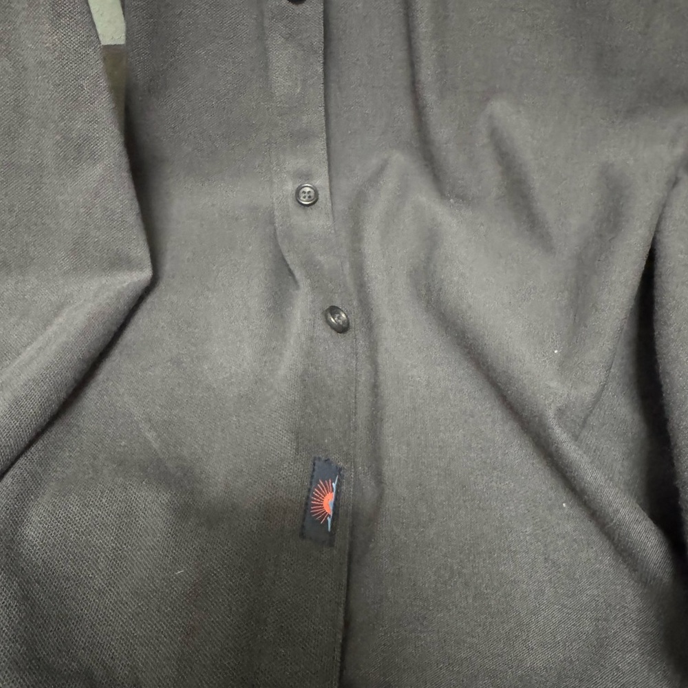 Faherty Charcoal Button-Up Shirt - image 2